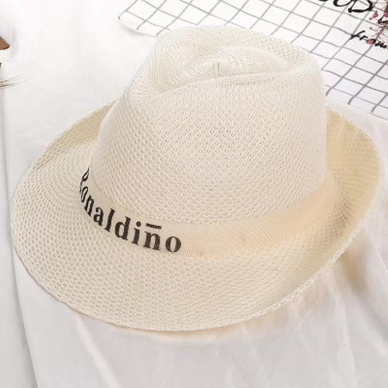 Vintage Sun Hat Summer Straw And Elderly Men, Jazz Middle-aged Dads, Outdoor For The Elderly, Wide-brimmed Sun Hat_voghion.com
