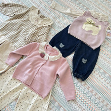 欧抱抱 时尚小鱼25春季新款女童套装 童装实体工厂直播货源批发