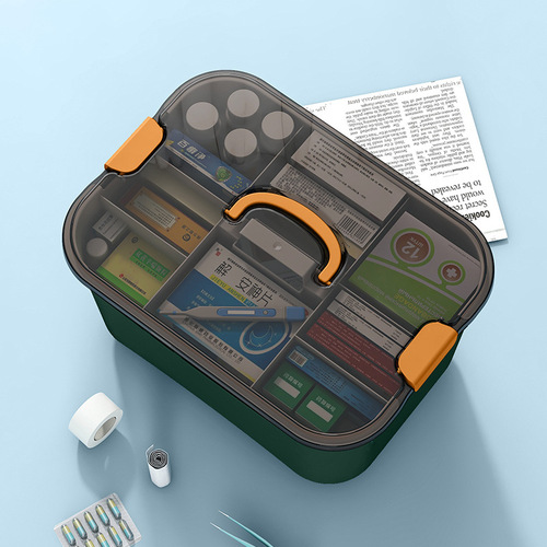 [Nafenai] Medical box household large-capacity first aid kit medical box portable storage box first aid medicine box