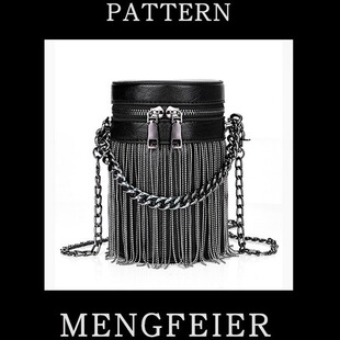 Black winter bucket, one-shoulder bag, universal phone bag, Korean style, internet celebrity