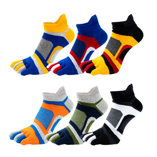 Five-finger Shu men's mesh cotton five-finger socks five-finger socks manufacturers welcome wholesale Zhejiang five-finger socks