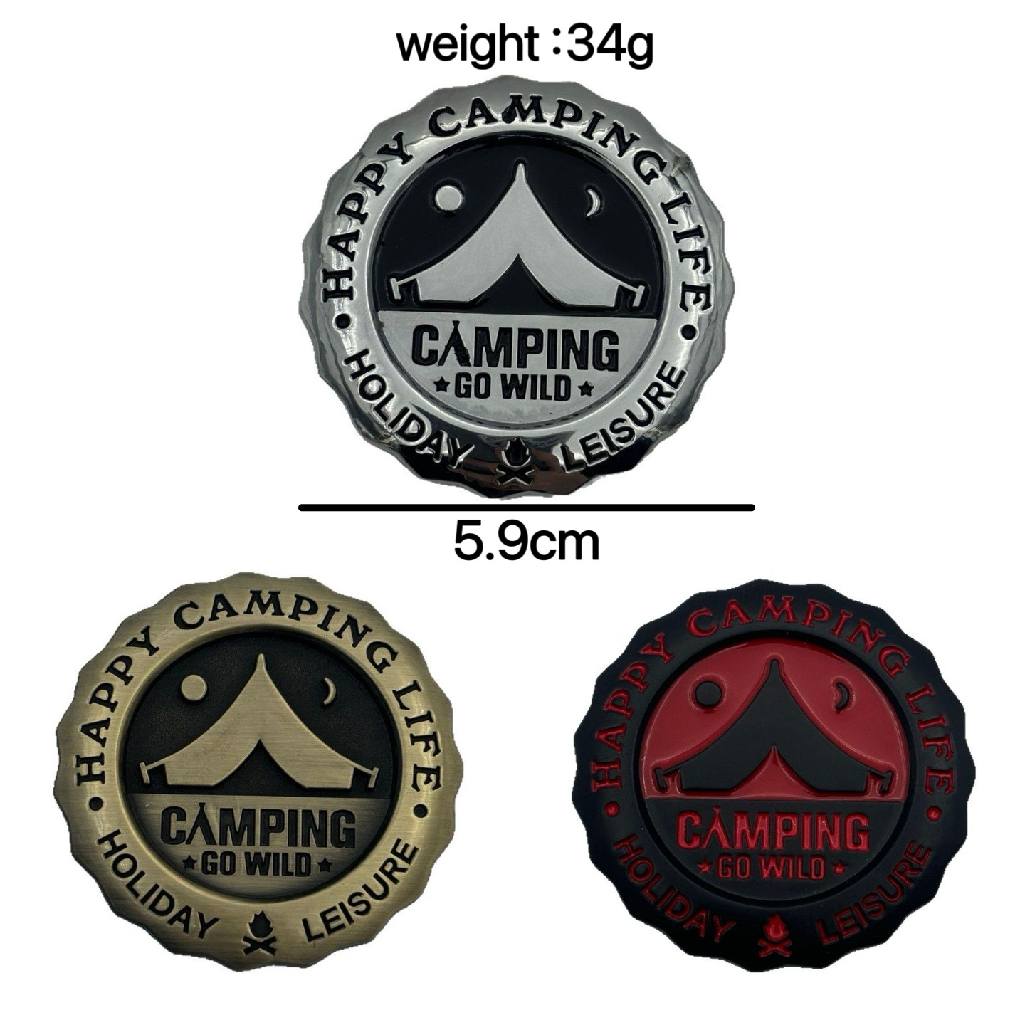 자동차 로고 금속 수정 자동차 스티커 야외 캠핑카 테일 스크래치 장식 스티커 전기 오토바이 라벨