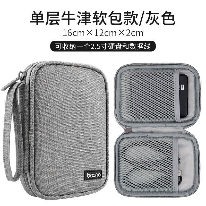 Single layer soft bag-grey