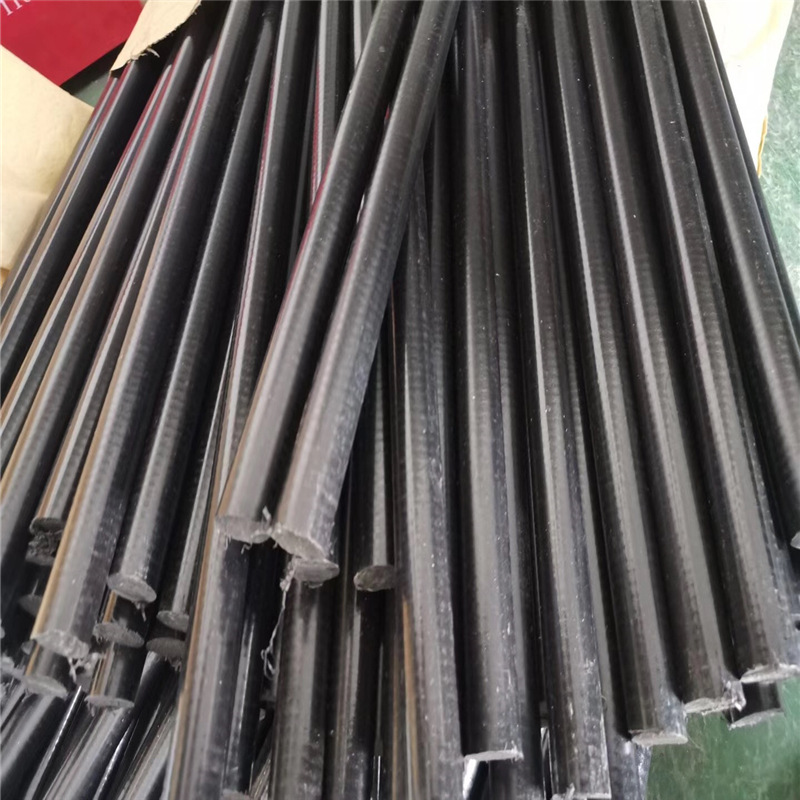  黑色加玻纤尼龙棒 PA66+GF30 无锡现货加纤尼龙棒