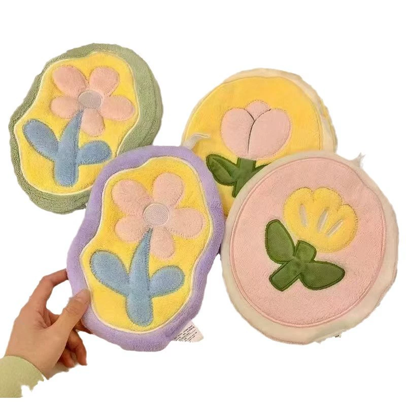 Coral towel, flowered, increased thickness, water absorbent