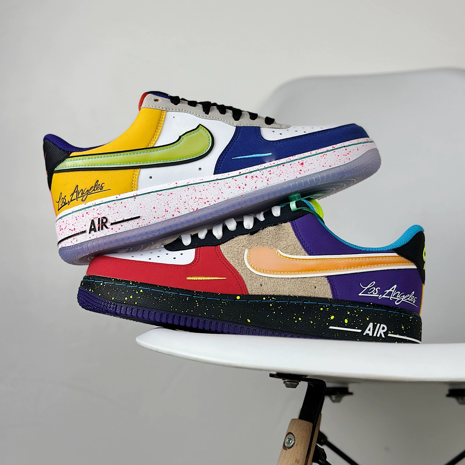 Pure Original What the La Joint Mandarin Duck Air Force One Versatile Casual Sports Sneakers for Men and Women Af1 Trendy Shoes Pure Original What the La Joint Mandarin Duck Air Force One Versatile Casual Sports Sneakers for Men and Women Af1 Trendy Shoes