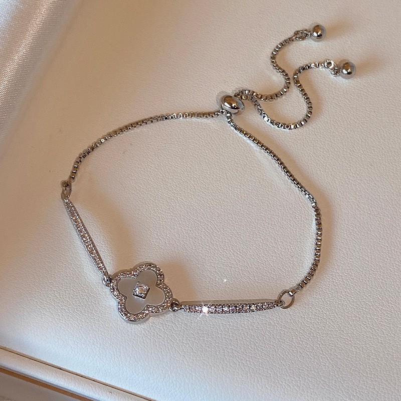 Pulsera de letras de ácido acético de circón Moda exquisita pulsera de viento frío ligero lujo temperamento de alta gama al por mayor