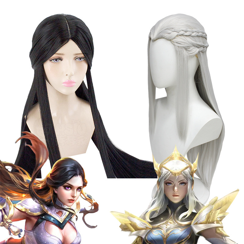 Queen Luna Zixia Fairy Cosplay Wig, Zixia Fairy Style Long Hair, High-Temperature Fiber Game Wig for Women
