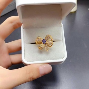 �W���p���L�߼���Ů��925�y�18k�����Ȼ̹ɣʯ��ʯ��ָ�ֹ����
