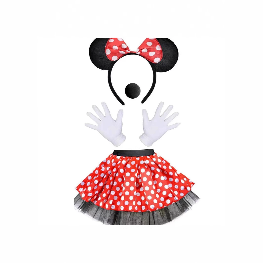 Детская точка tutu юбка Микки Маус Детская пятнистая юбка