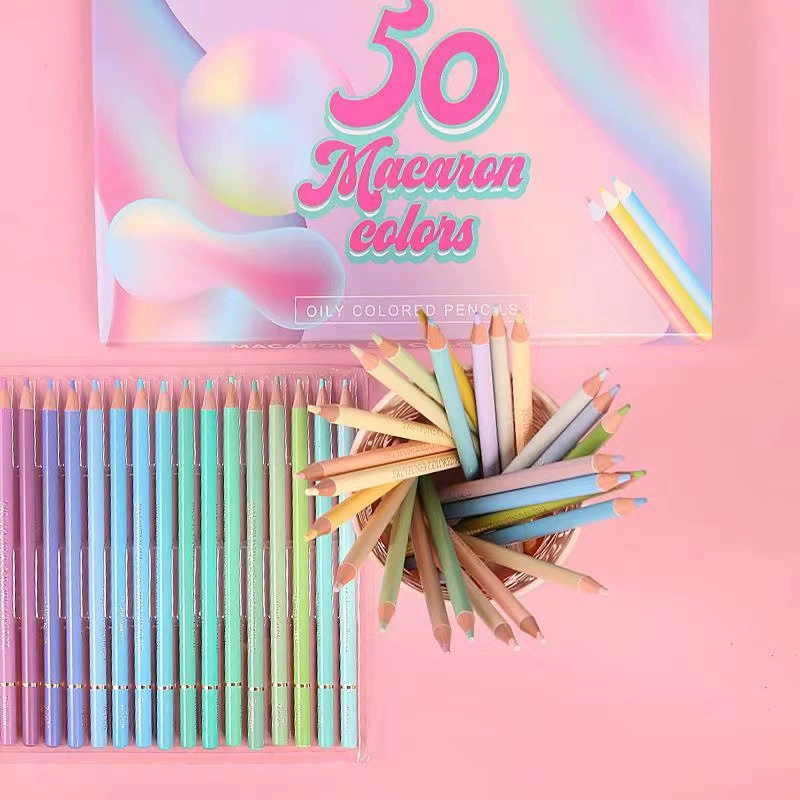 Краска масляная для карандашей рисование, новая коллекция, 50 цветов, 24 цвета, (перекрестная торговля)