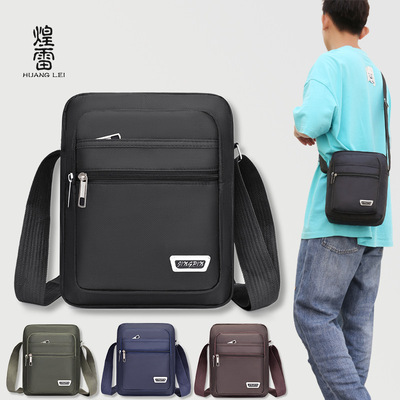 new pattern man multi-storey zipper capacity The single shoulder bag outdoors Travel leisure time work clothes nylon Inclined shoulder bag wholesale