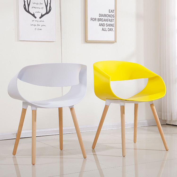 现代简约无限椅设计师塑料椅子创意时尚餐椅办公会议椅休闲洽谈椅