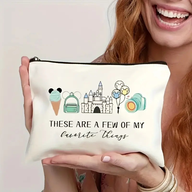 cosmetic bag with zipper for traveling