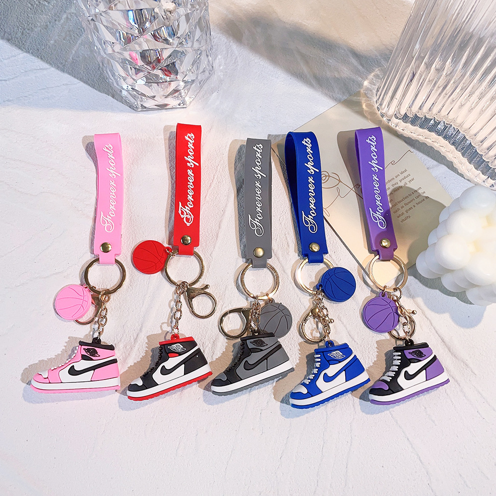 Creative Silicone AJ Shoe Mold Keychain 4