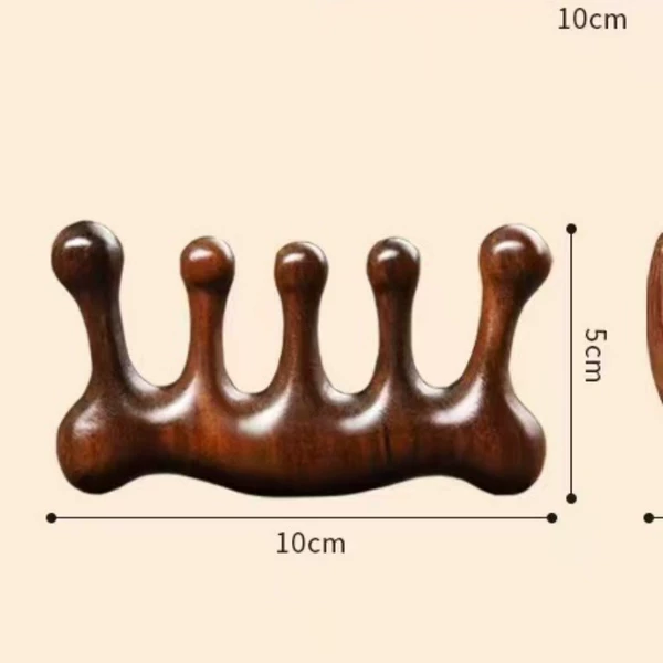 Golden Sandald Crown Massage Comb