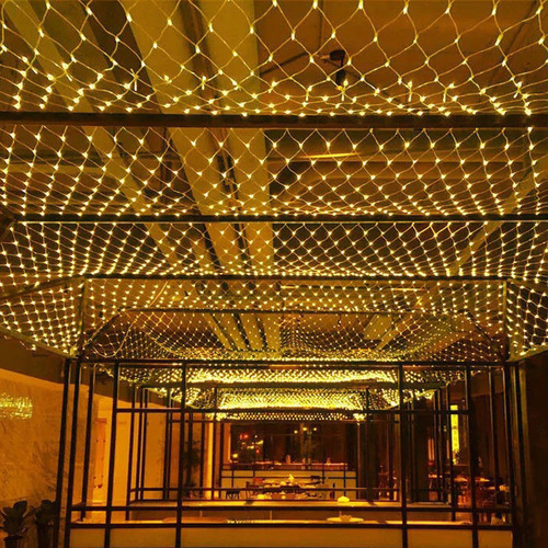 防水LED网灯灯串夜市商场景区网红餐厅装饰灯圣诞布置彩灯发光布