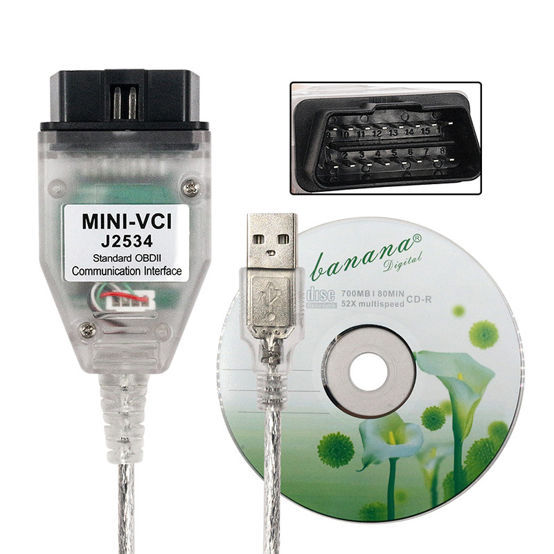MINI VCI V17.30.01 J2534 for toyota minivci 支持丰田 雷克萨