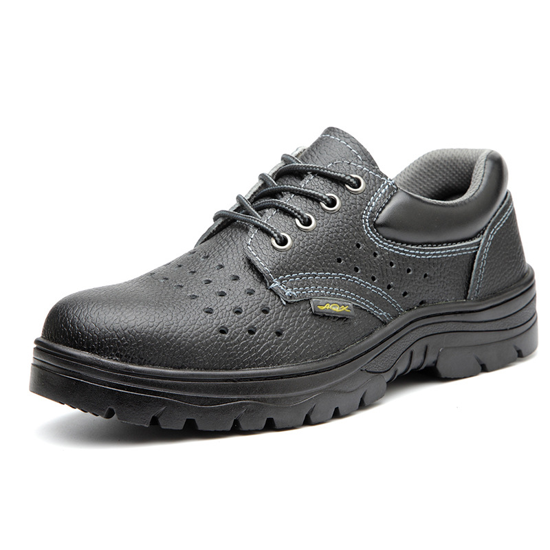 跨境劳保鞋男四季带孔透气工作鞋防护鞋防砸防刺穿防滑耐磨安全鞋