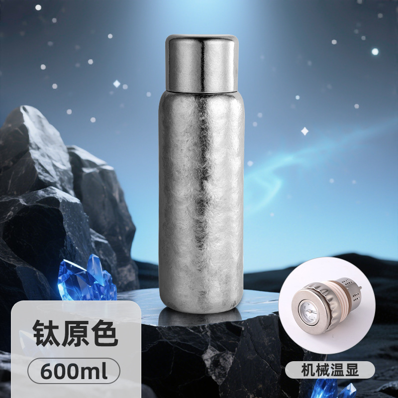 纯钛600ML保温杯焖茶壶高档礼品杯双层纯钛保温杯锁鲜养生杯|undefined