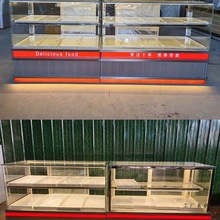 2025新款不锈钢中式糕点展示柜蛋糕样品冷藏展示柜台宫廷桃酥柜