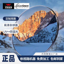 FIX双曲面树脂配镜片丹阳康耐特1.74高度近视散光超薄防蓝光双非