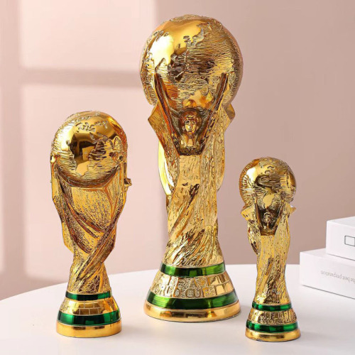 World Cup Football Hercules Cup  Qatar Trophy Fans Memorial Bar Lottery Station Decorations Ornaments