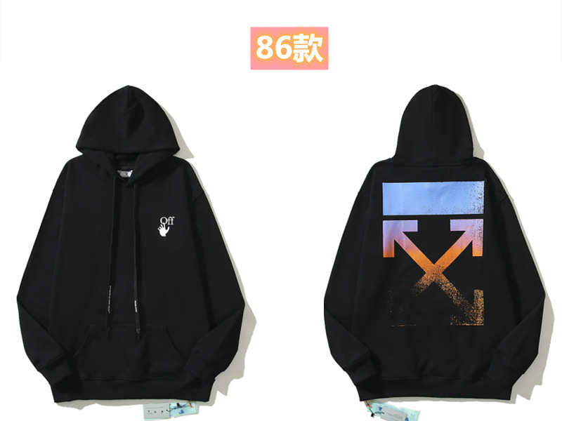 Marca de moda offwhite graffiti religioso pintura al óleo impresión de flecha hombre y mujer suelta OW pareja alta calle hoodie abrigo