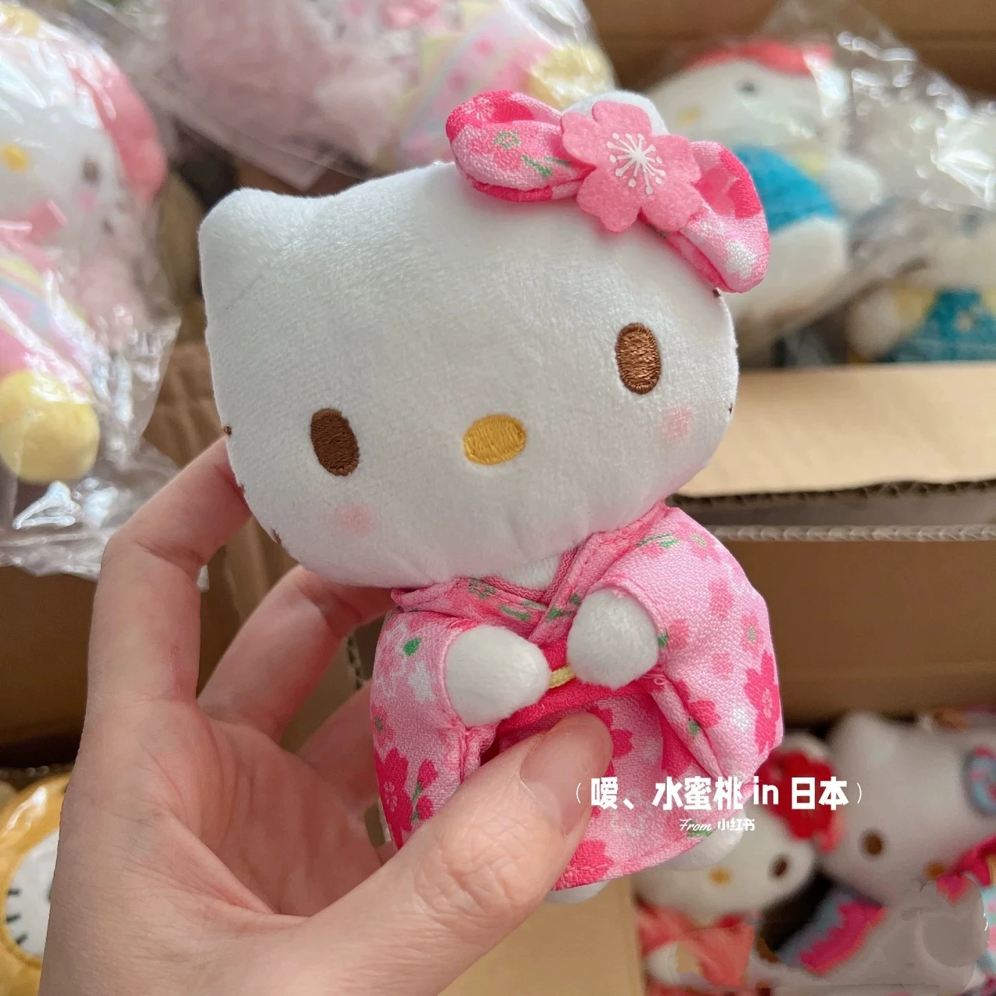 Hello Kitty, японская подвеска, подвеска для сумки из плюша, кукла