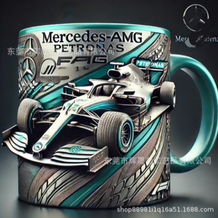 跨境新款Racing Mug F1 Formula Coffee Cup方程式赛车马克杯杯子|undefined
