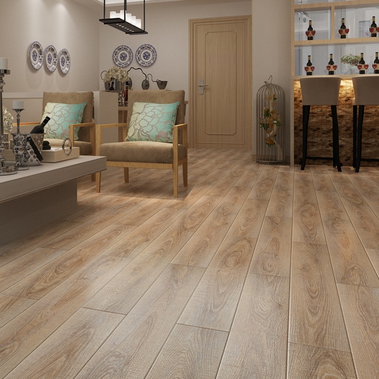 强化复合木地板家用卧室耐磨防水地暖木质碳素B1防火ENF12mm