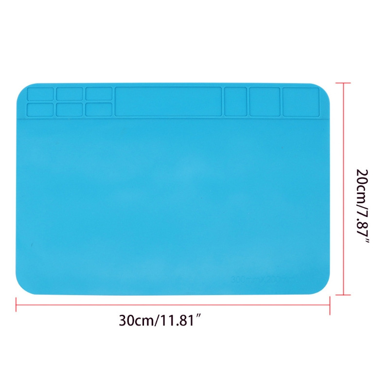 Wholesale mobile phone computer repair bench work mat high temperature resistant silicone pad insulation pad air gun soldering iron welding table mat