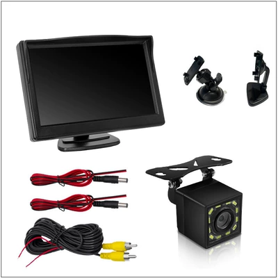 5inch Desktop Suction – Car display - black-edge-5inch-desktop-suction-cup-adjustable-12-lights