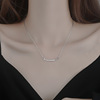 Necklace, design chain for key bag , pendant, silver 925 sample, light luxury style, trend of season, 2022 collection