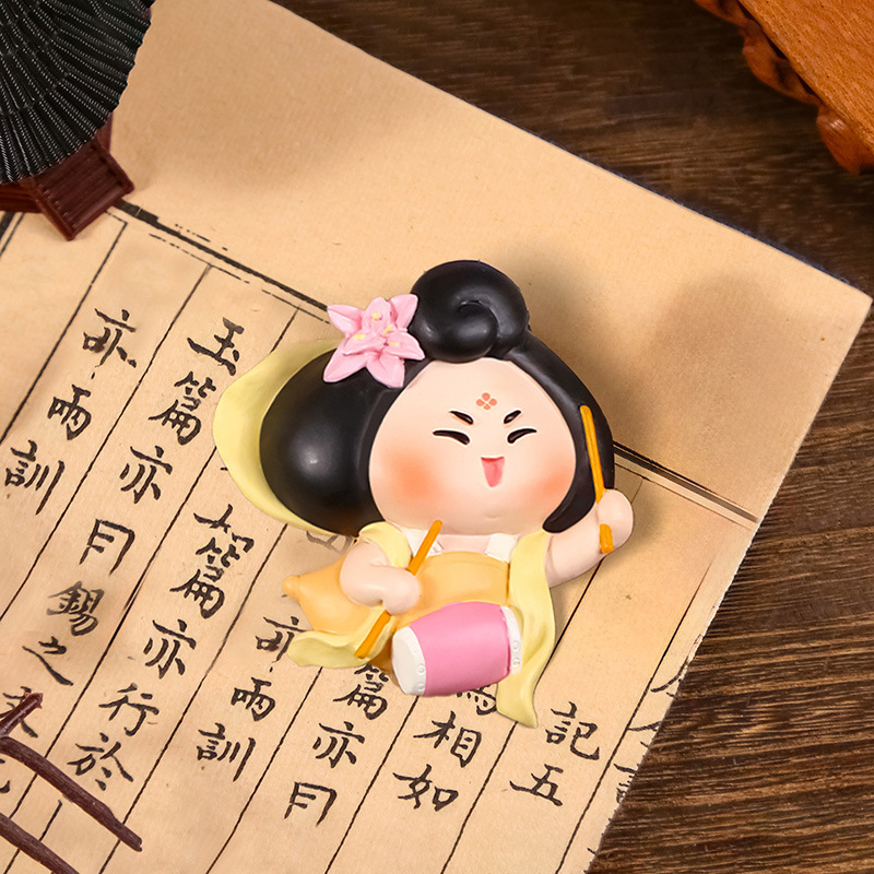 1229-2 허리드럼 핑크플라워·냉장고자석