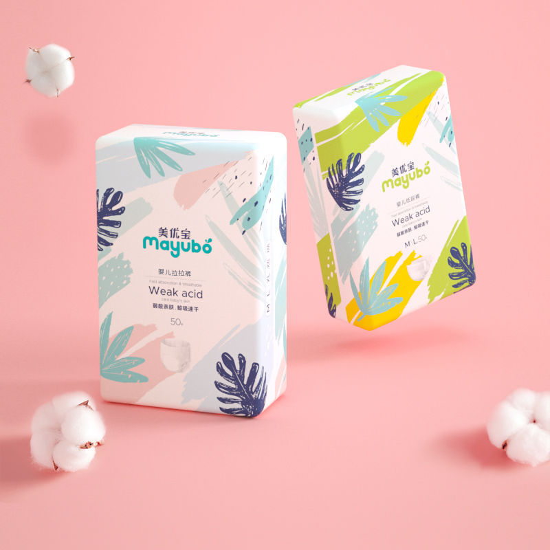 100 Pieces of Meiyubao Diapers S Size Big Kidsren's Pull-Up Pants Full Hip Toddler Pants Light Baby Diapers XL Size