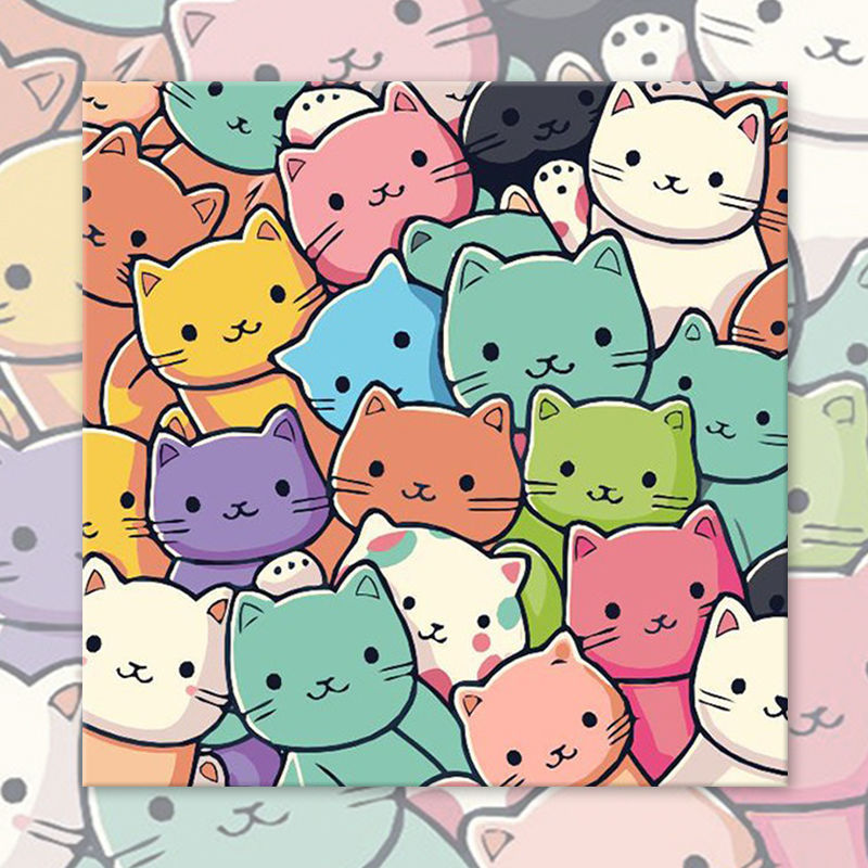 猫2 / 20*20cm [0 基本塗装可能]