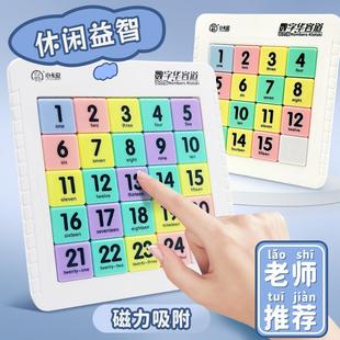 Magnetic Digital Huarongdao Three Kingdoms Kidsren's Primary School Students' Educational Development Thinking Toys Inspire Intelligence Sliding Puzzle