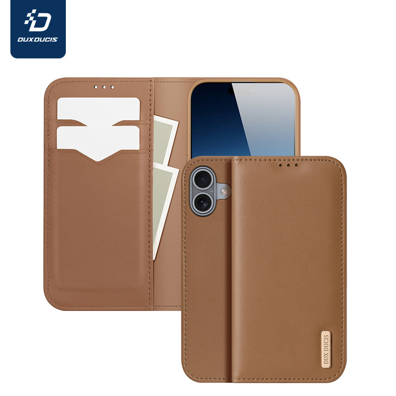 Aplicable para iPhone17Pro, teléfono de cuero genuino, Apple16Pro, cartera de tarjeta, cubierta de cuero al por mayor