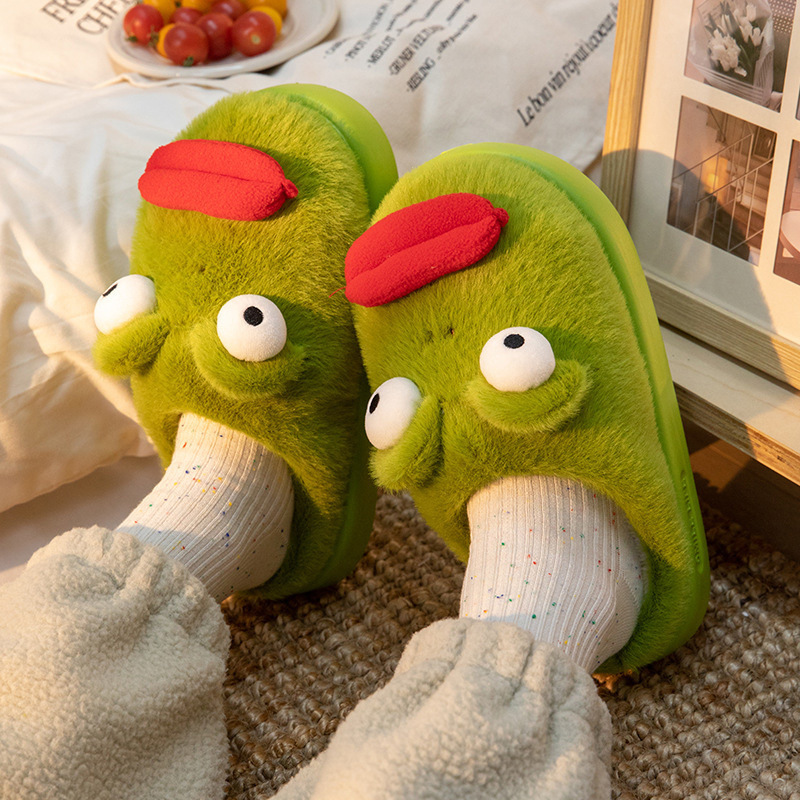High-Looking, Comfortable and Warm Cotton Slippers, Cute and Funny Indoor Foot-Warming Slippers, Thickeneded and Warm Plush Cotton Slippers High-Looking, Comfortable and Warm Cotton Slippers, Cute and Funny Indoor Foot-Warming Slippers, Thickeneded and Warm Plush Cotton Slippers