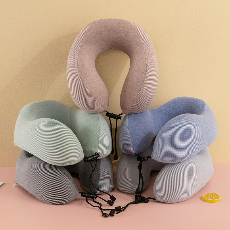 Memory Foam Support For Airplane Travel Portable Car Long-Distance Neck Rest Cervical U-Shaped Pillow_voghion.com