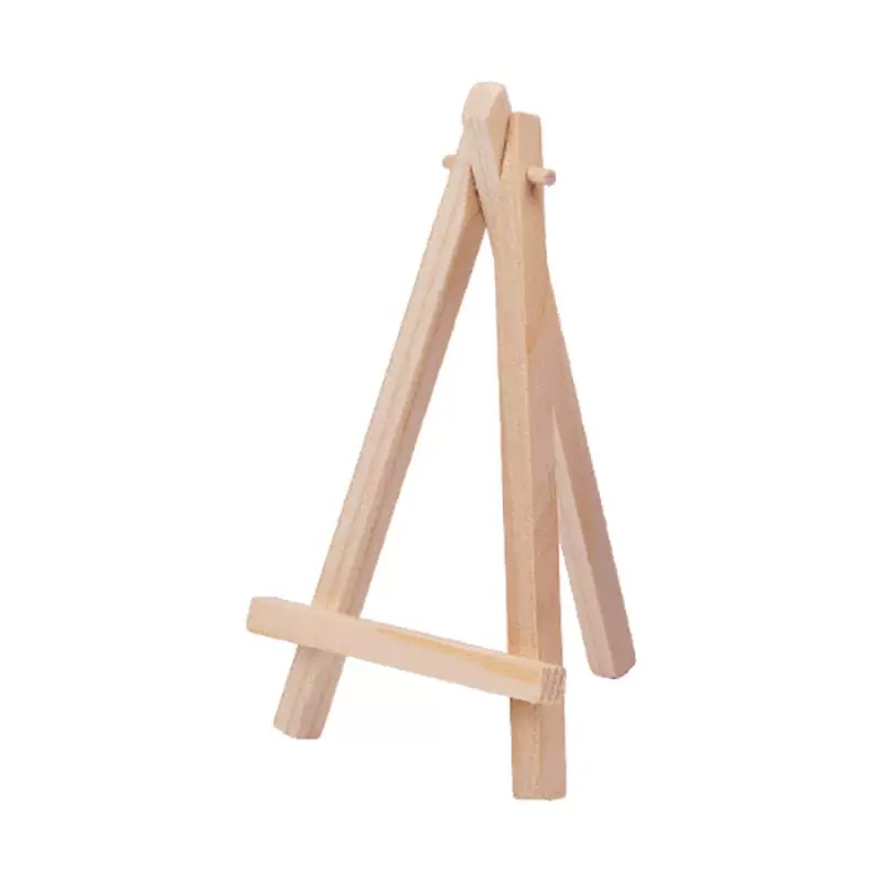 Small children's wooden stand, triangular table corner frame, art face oil, tubing
