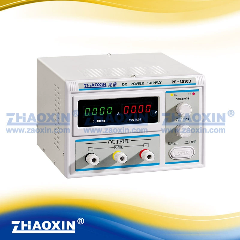 Zhaoxin PS-3010D Стабилизированный источник питания постоянного тока 30 В/Стекловолоконный четырехбитный цифровой дисплей Ma Регулируемый источник питания постоянного тока