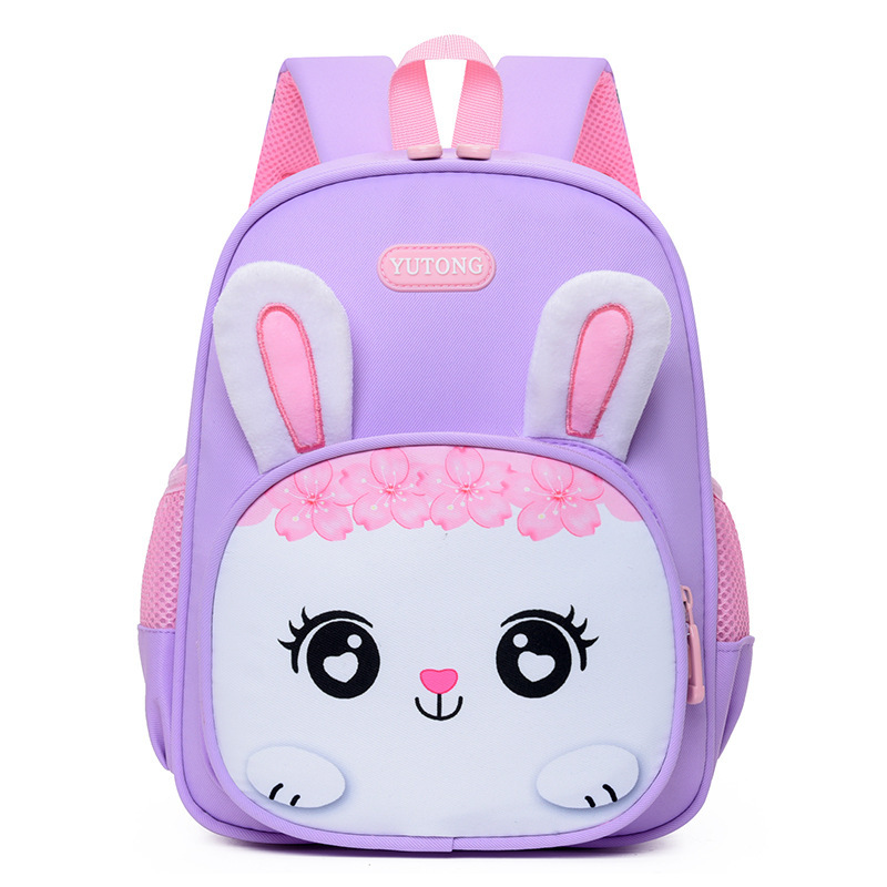 Mochila escolar para niños nuevo estilo lindo conejo de dibujos animados 3-6 años mochila para niños y niñas