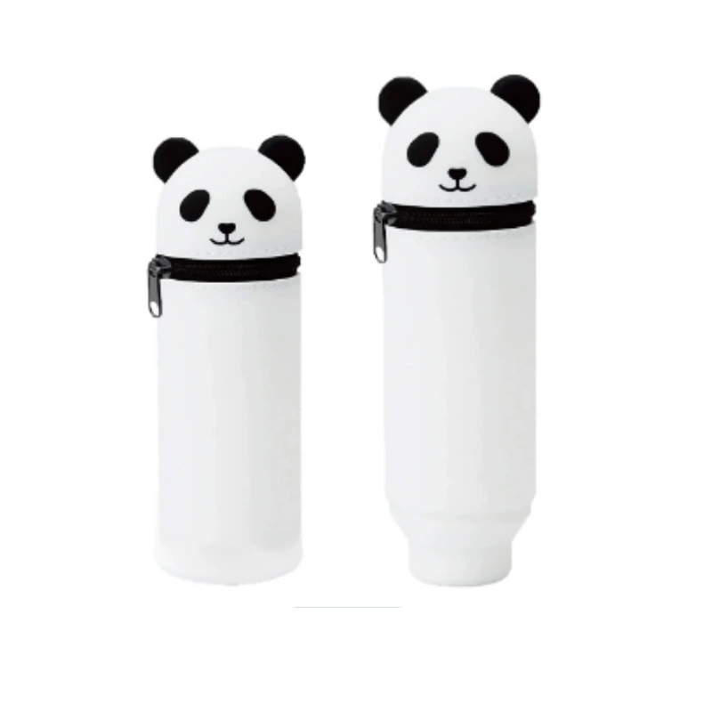 Silicone Cartoon Pencil Case, Large-Capacity Foldable Stationery Pouch, Dinosaur & Animal Designs
