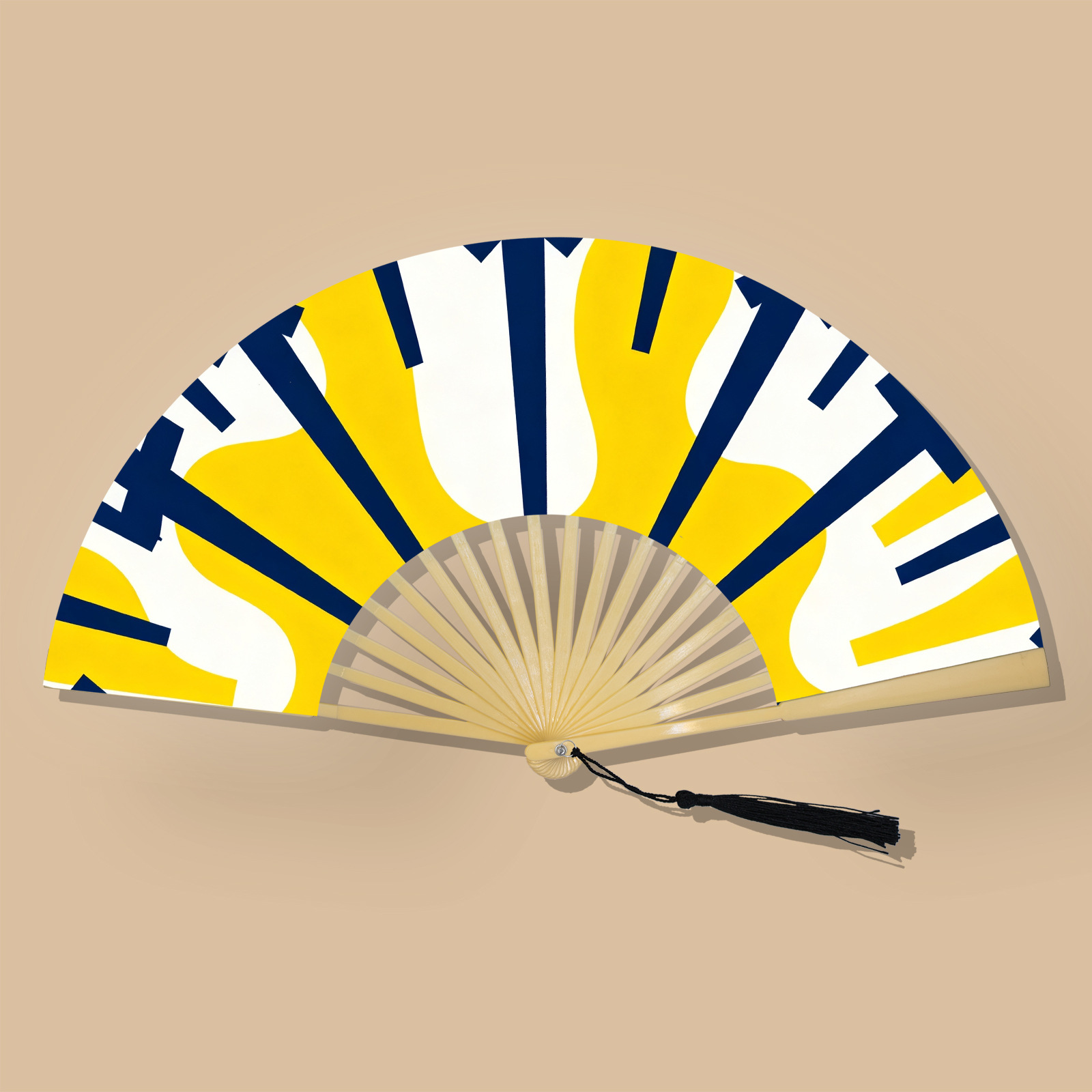 Abanico Plegable Artesanal de Poliéster y Plástico, para Hanfu y Eventos image 22