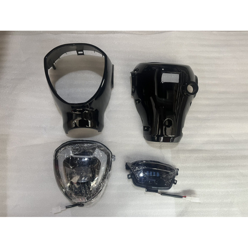 电动车外壳简易款适用金鹰头罩总成塑料配件新标简易款头罩大灯