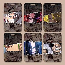 海贼王创意周边学生滑盖卡套饭卡公交卡身份证件保护套门禁校园卡