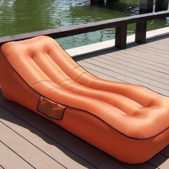 インフレータブルソファーポータブル空気ベッド屋外エアマットベッドキャンプビーチレジャー空気ソファ昼休みベッド
