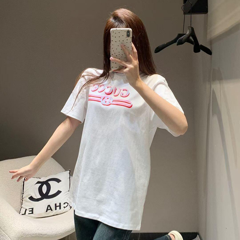 high quality G T-shirt 300g high version short sleeve printed T-shirt men's and women's loose OS version short sleeve T-shirt